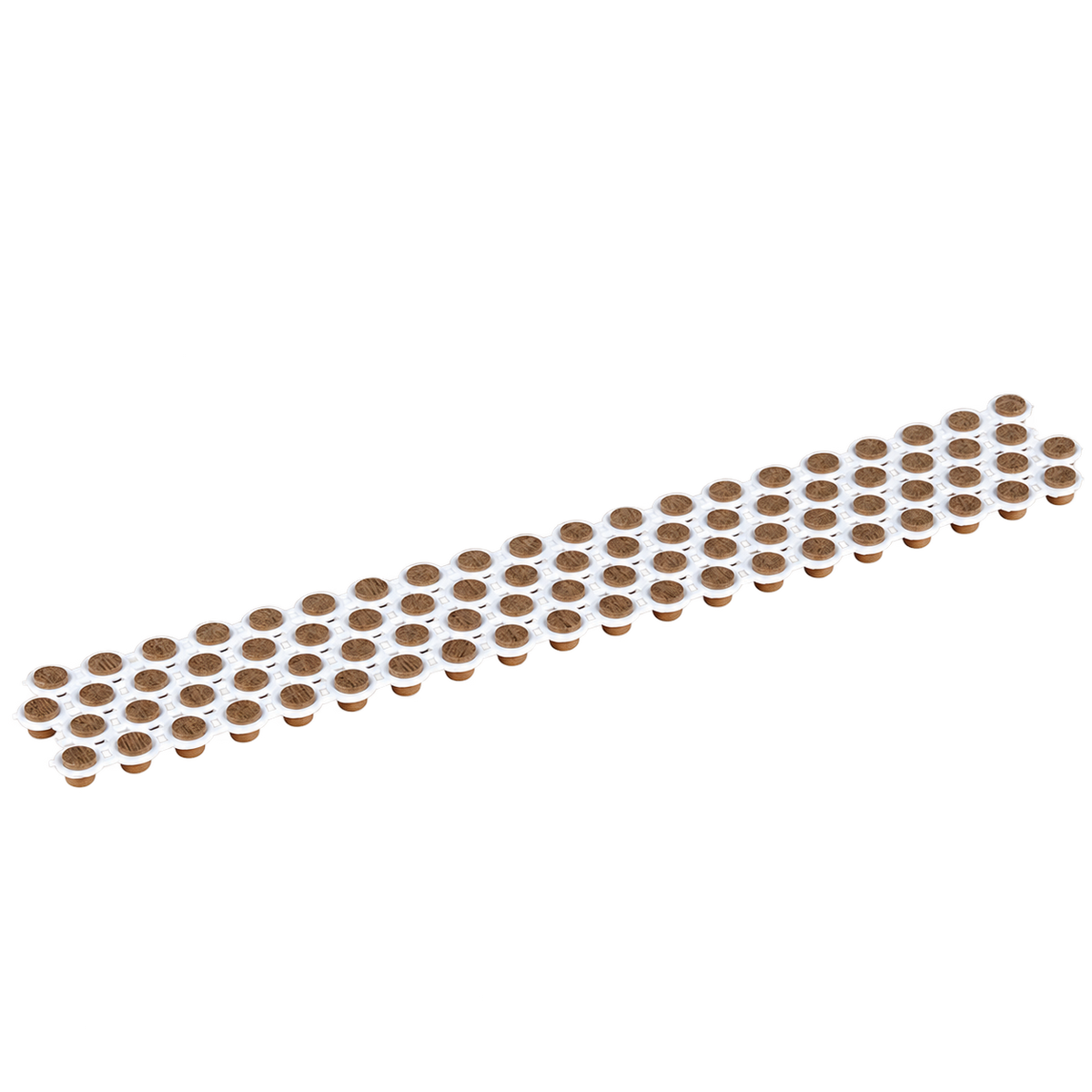 Collated Cortex English Walnut™ - 80 Plug Pack Elements (no bit, no screws) — product cutout on transparent background