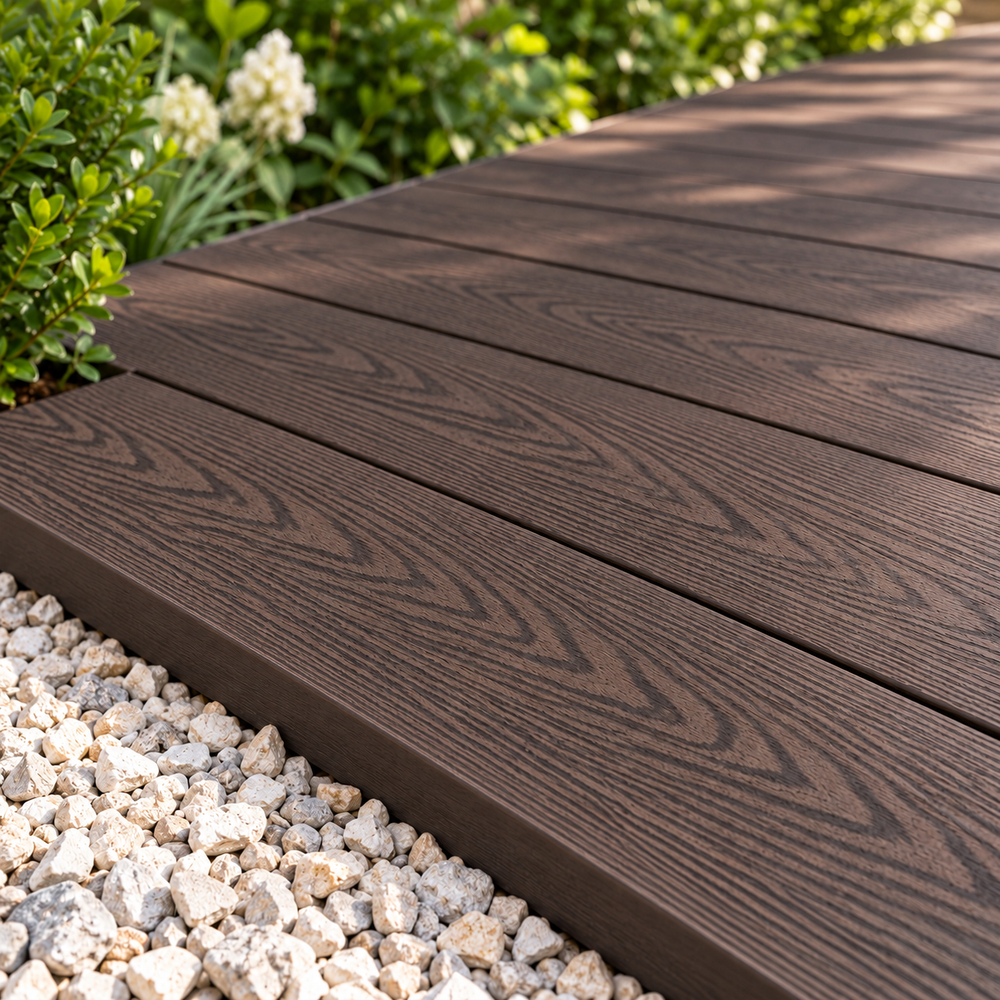 Evolved - Brown - Composite End Boards - 148x25 @3.6m