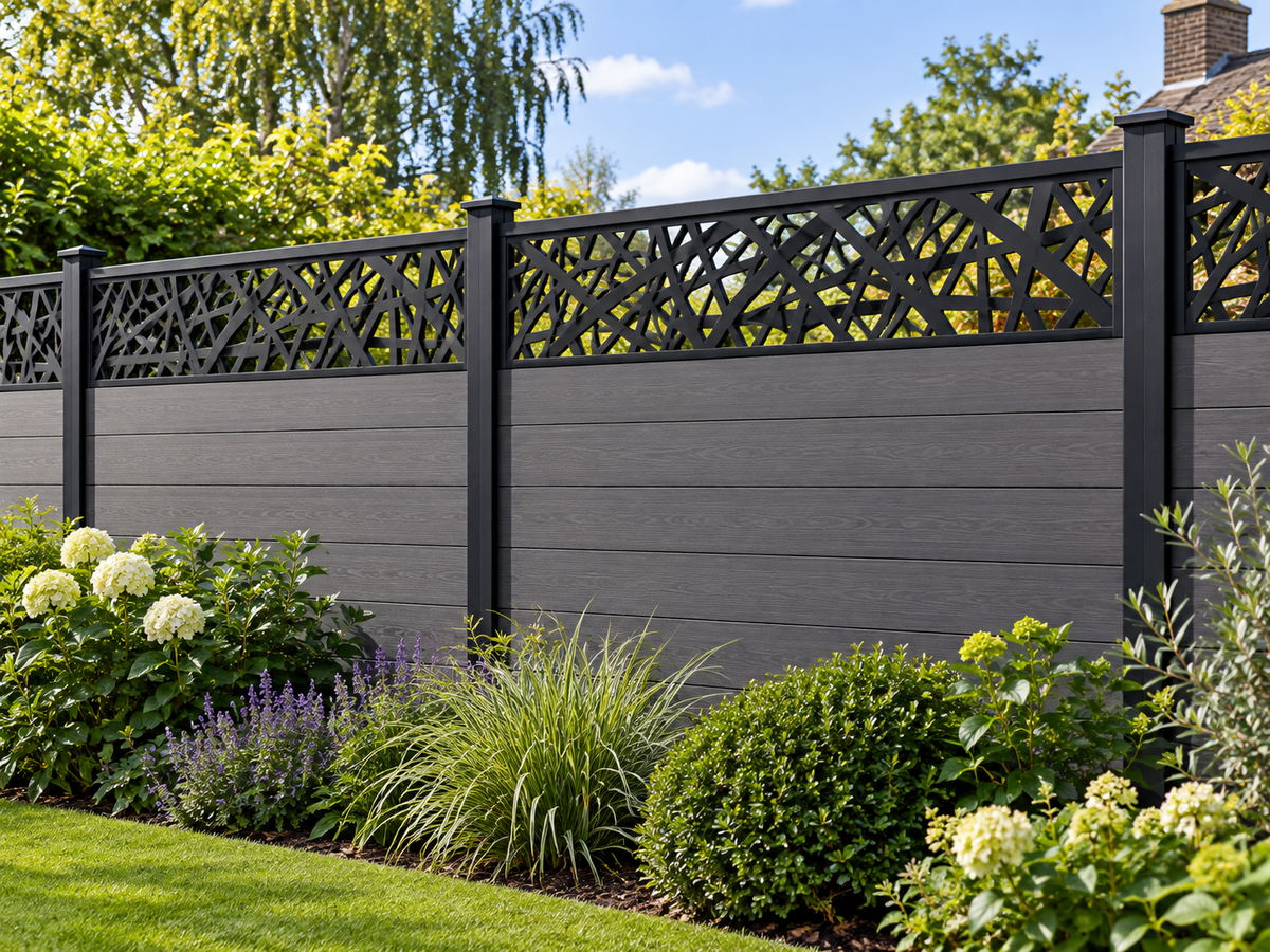 Illustrative installed Ultra screen 300 mm high; pattern and dimensions indicative