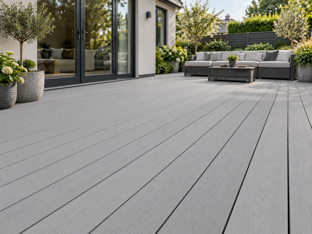 Illustrative Armour decking installation with consistent board colour