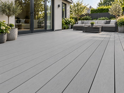 Illustrative finished Armour 7H Light Grey/Charcoal setting; L Trim product photograph shows the actual item