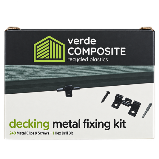 Real Verde Armour metal fixing kit box: 240 metal clips and screws plus one hex drill bit