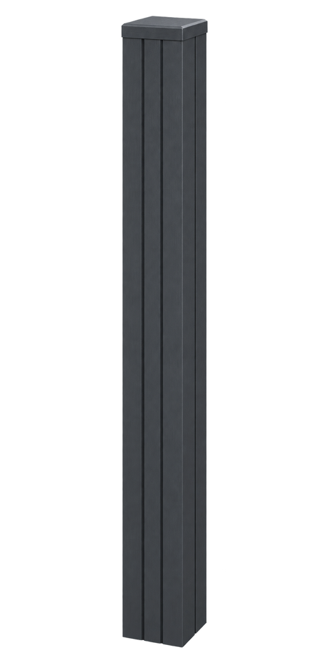Evolved - Anthracite - Composite End Post Kit - 100x100 @2.4m
