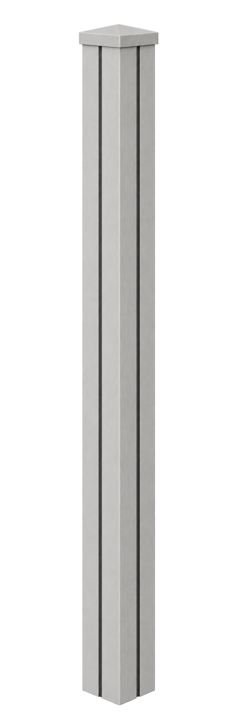 Evolved - Ash White - Composite End Post Kit - 100x100 @2.4m