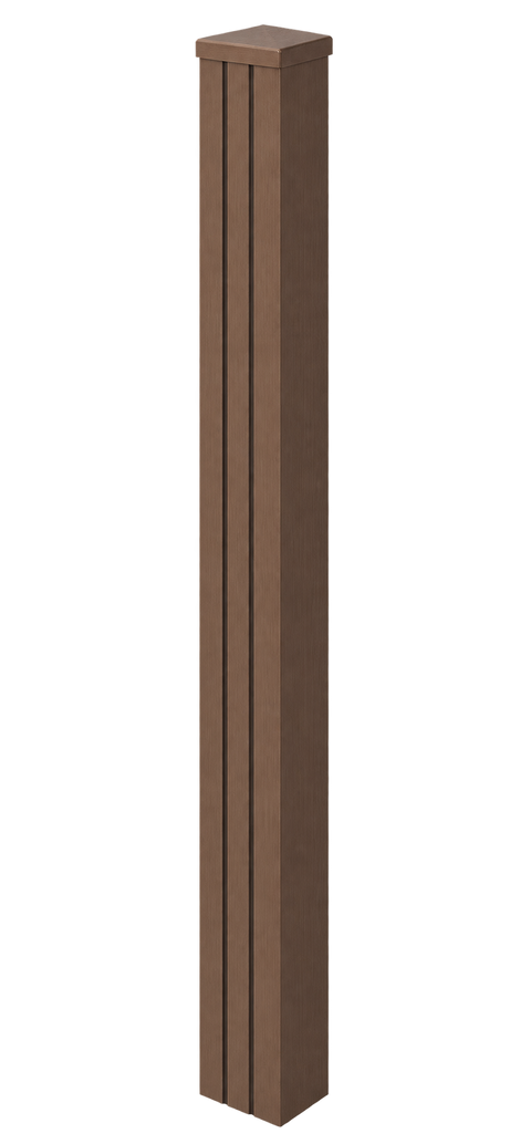 Evolved - Brown - Composite End Post Kit - 100x100 @2.4m