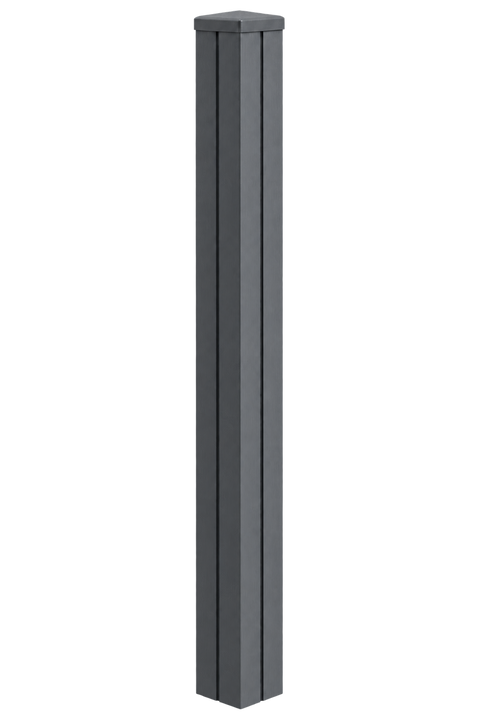 Evolved - Slate Grey - Composite End Post Kit - 100x100 @2.4m