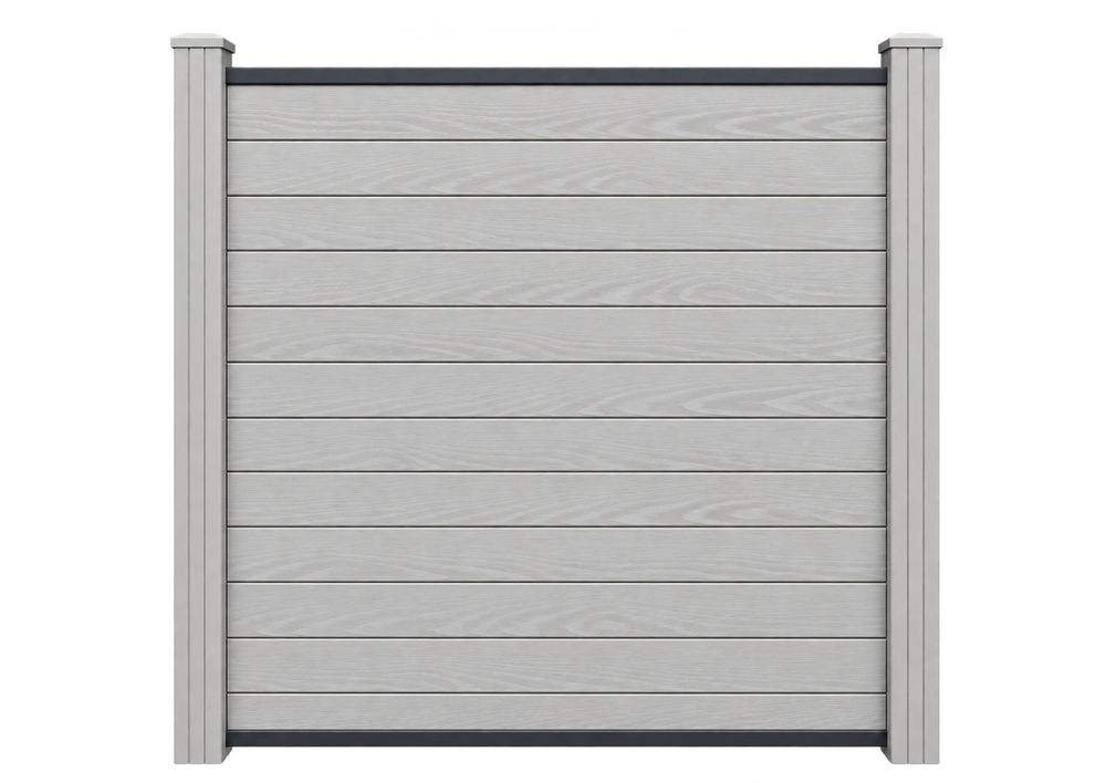Evolved - Ash White - Composite Fence Kit - (Composite Post)