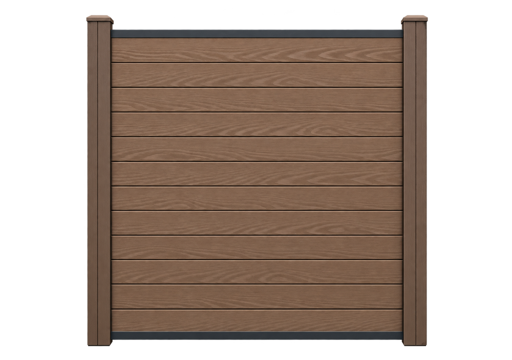 Evolved - Brown - Composite Fence Kit - (Composite Post)