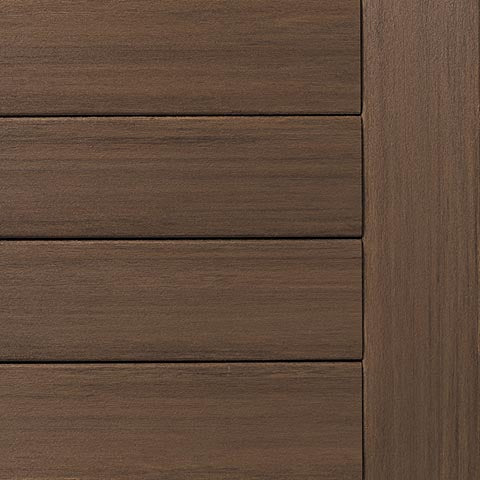 Elements® English Walnut decking colour and grain detail