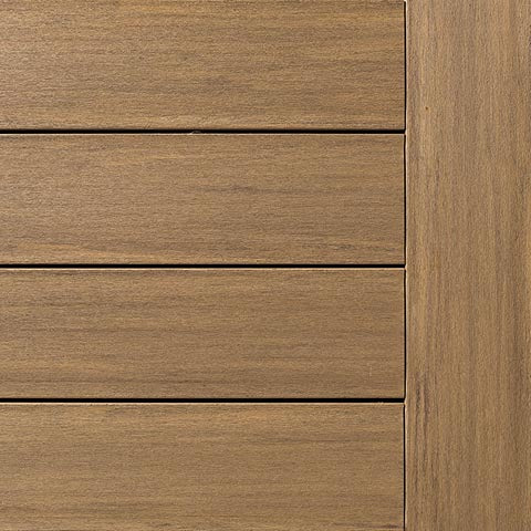 Elements® Weathered Teak decking colour and grain detail