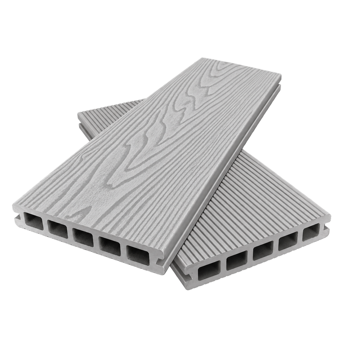 Evolved - Ash White - Composite Decking - 148x25 — complete product view