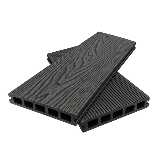 Evolved - Black - Composite Decking - 148x25 — complete product view