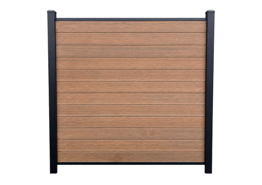 Composite fencing kit on transparent background