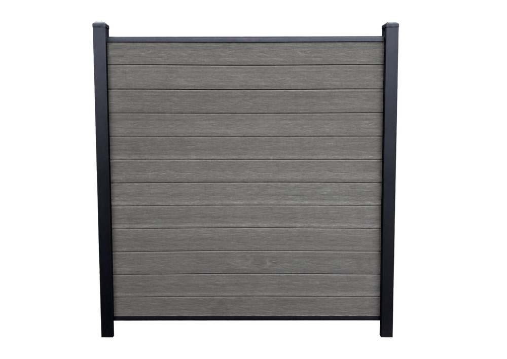 Armour 7h - Charcoal - Composite Fence Kit - (Aluminium Post)