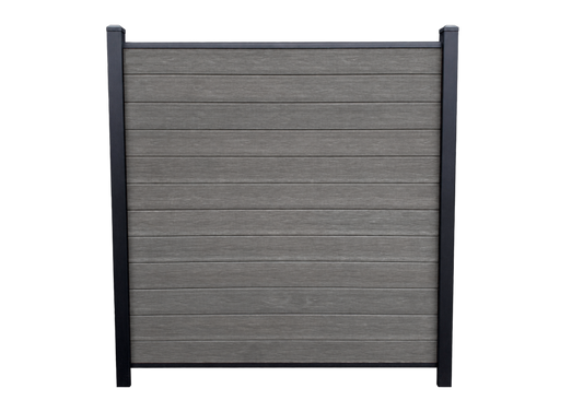 Composite fencing kit on transparent background