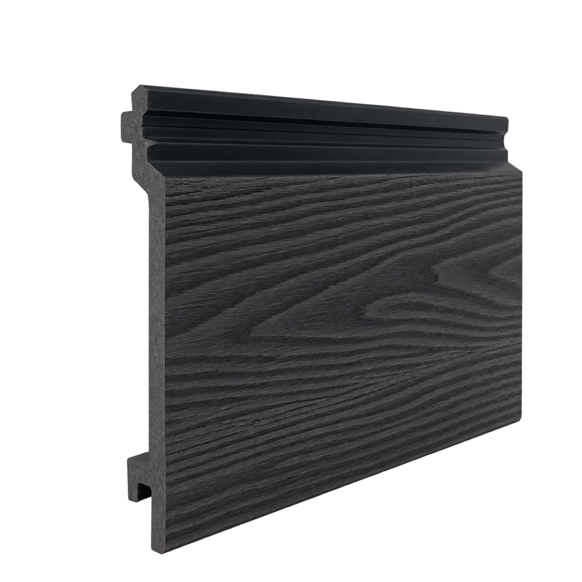 Traditional 3C Black composite cladding — matched upright catalogue render