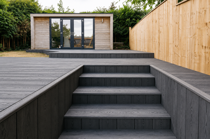 Redux® Dusk — illustrative installed decking with softened shadows
