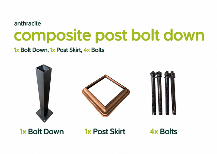 Evolved - Brown - Metal Base Post Kit - 500mm (Composite)