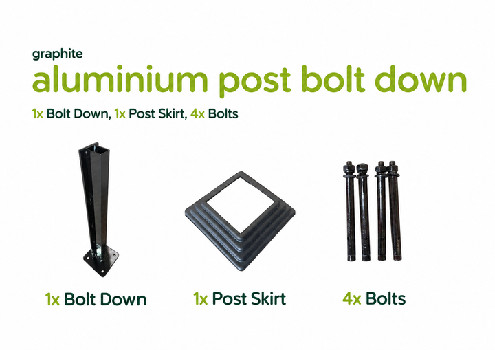 Metal Base Post - 500mm (Aluminium Post)