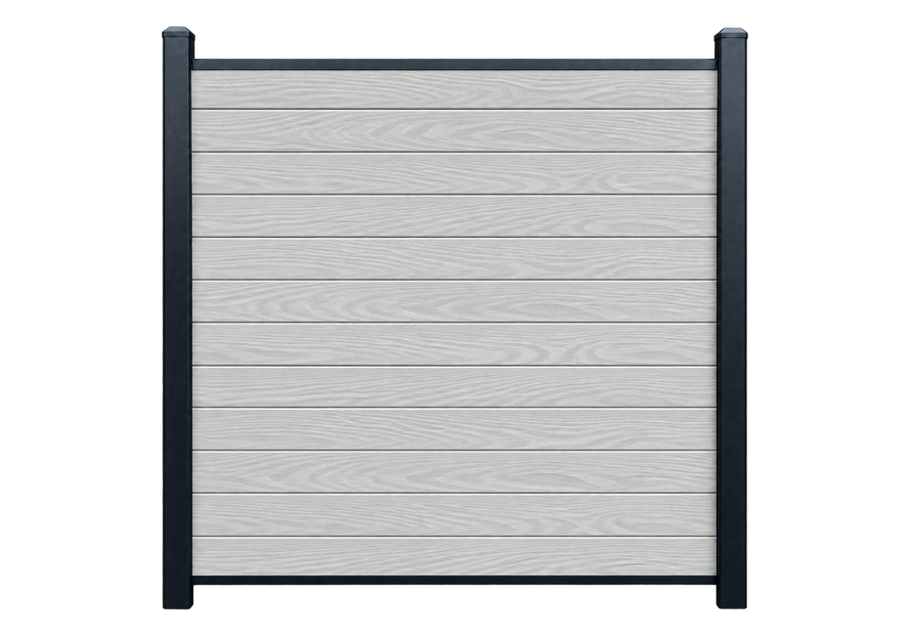 Evolved - Ash White - Composite Fence Kit - (Aluminium Post)