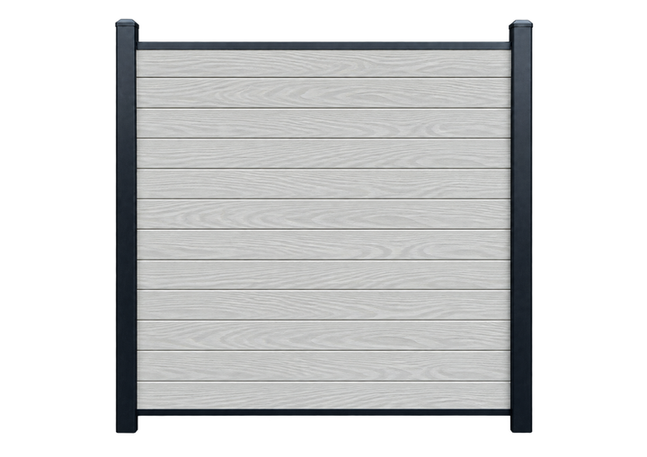 Evolved - Ash White - Composite Fence Kit - (Aluminium Post)