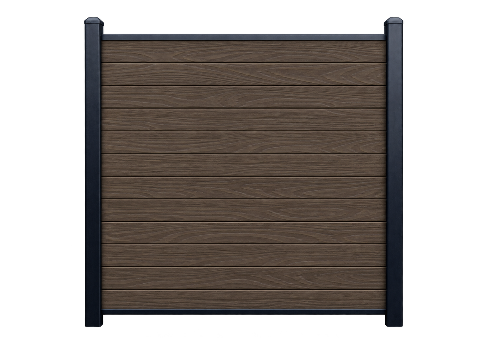Evolved - Brown - Composite Fence Kit - (Aluminium Post)