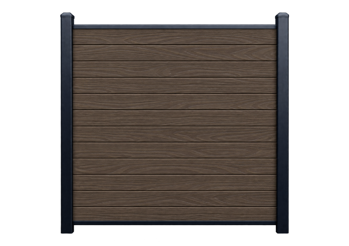 Evolved - Brown - Composite Fence Kit - (Aluminium Post)
