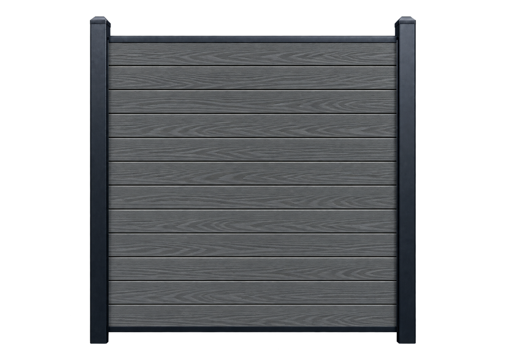 Evolved - Slate Grey - Composite Fence Kit - (Aluminium Post)