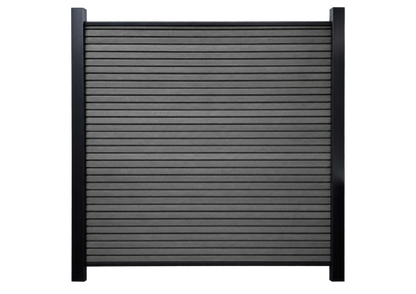 Slatted SG - Charcoal - Composite Fencing - 160x20 @1.83m