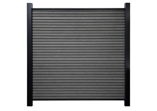 Slatted SG - Charcoal - Composite Fencing - 160x20 @1.83m