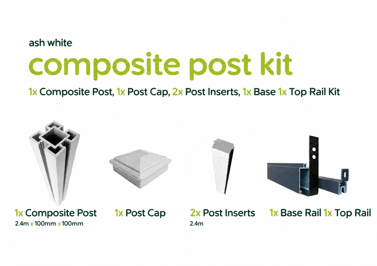 Kit contents diagram on white background