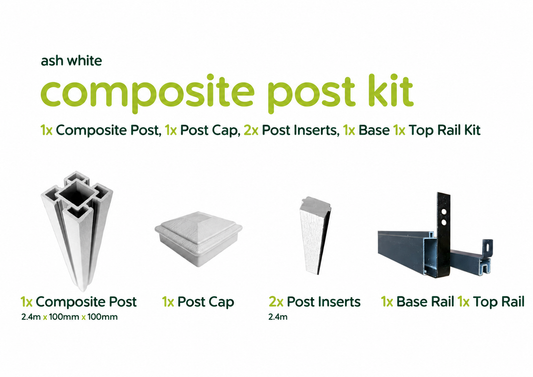 Kit contents diagram on white background