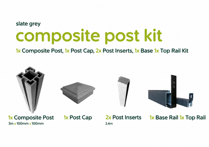 Kit contents diagram on white background