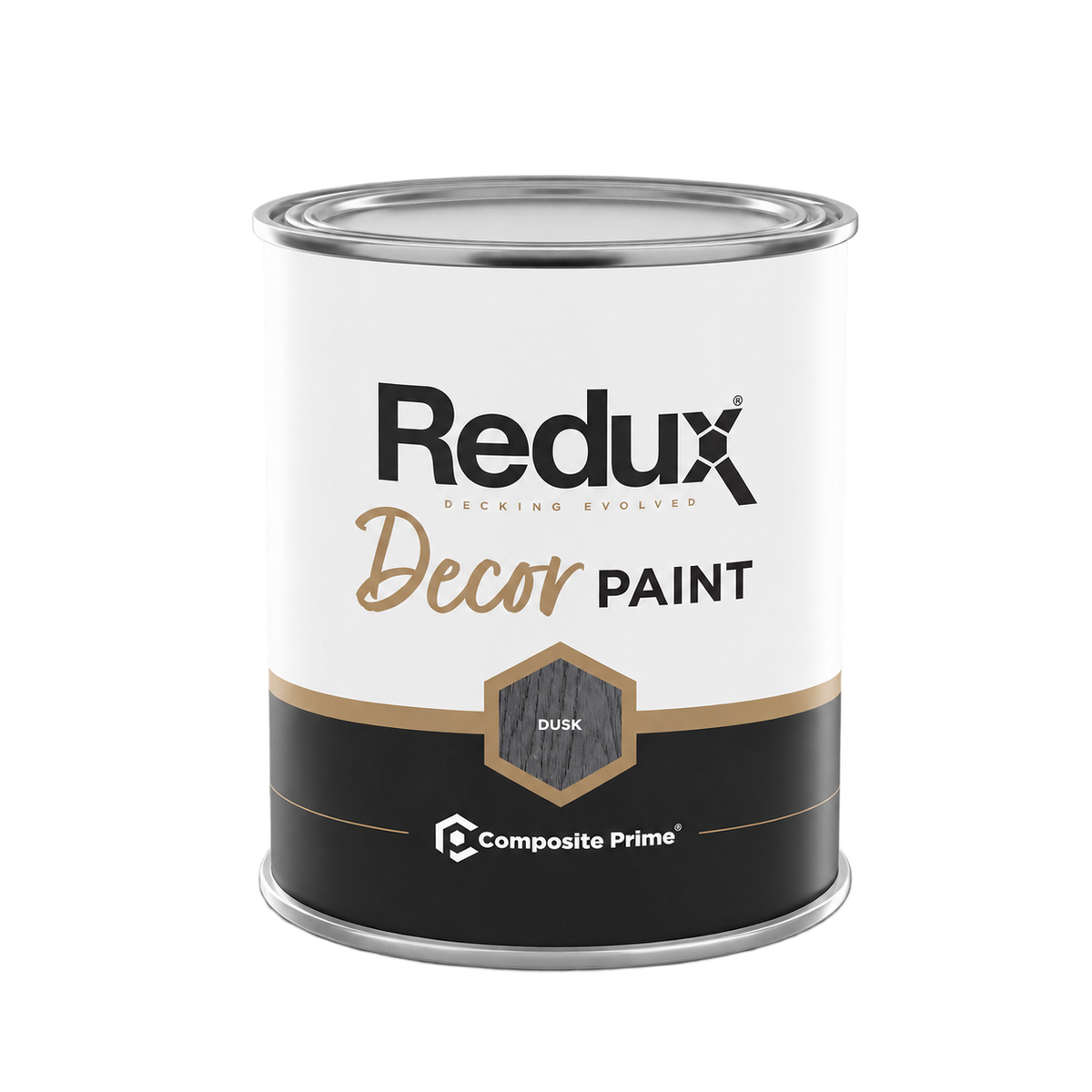 Redux® Decor Paint 500g Dusk — complete product on transparent background