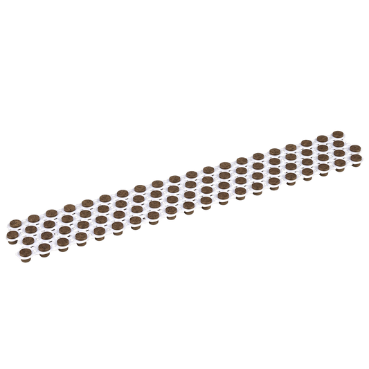 Collated Cortex Weathered Teak™ - 80 Plug Pack Elements (no bit, no screws) — product cutout on transparent background