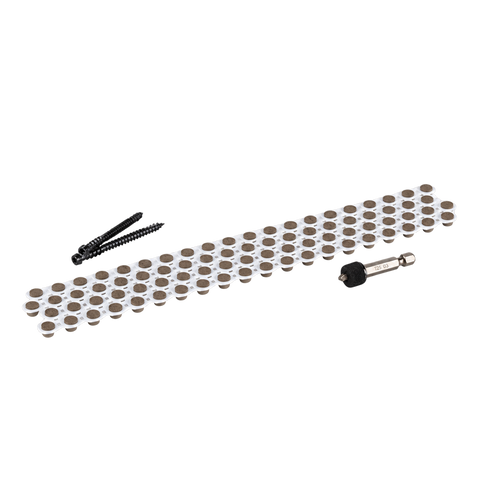 Elements Collated Cortex Coastline - 350 screws, 400 plugs, 3 bits - 9.3sqm