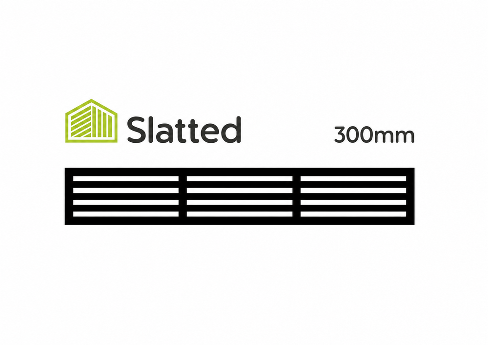 WPC - Composite Fence Screen - Slatted 300x18 @1.83m