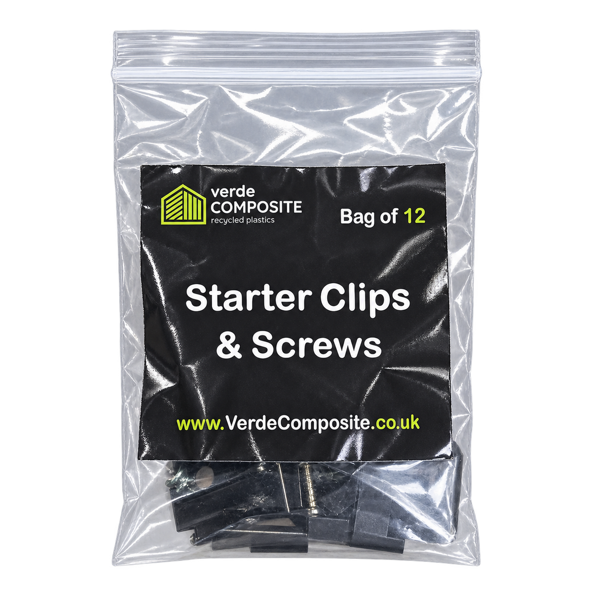 Real Verde starter clips and screws bag of 12